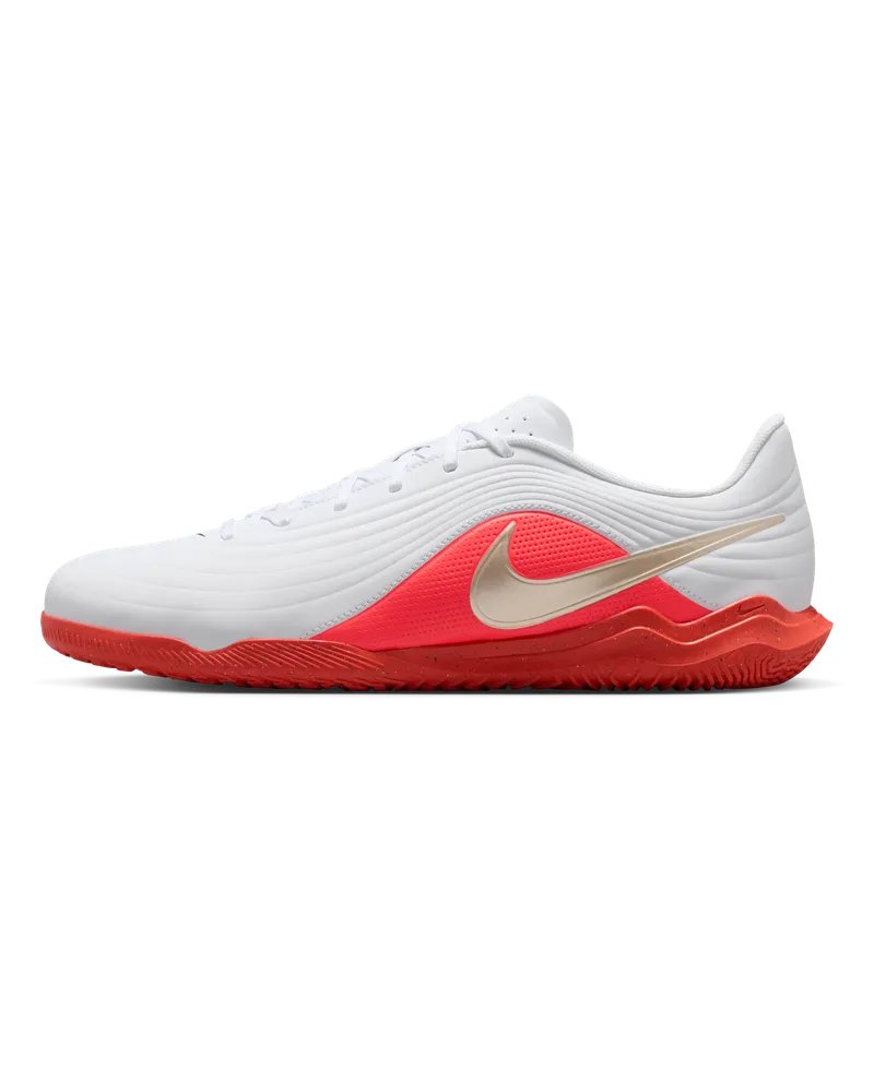 Nike Tiempo Maestro Club Low-Top-Fußballschuh für Hallen- und Hartplätze - Weiß Weiß