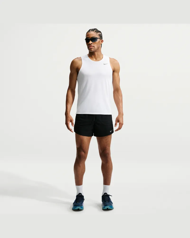 Nike Stride Aero-FIT Laufshorts mit integriertem Slip (ca. 12,5 cm, Herren) - Schwarz Schwarz