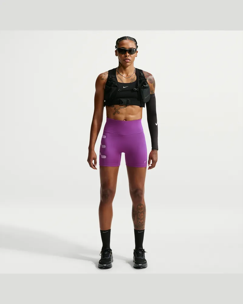 Nike Tempo Flash Laufshorts mit hohem Bund (Damen) - Lila Lila