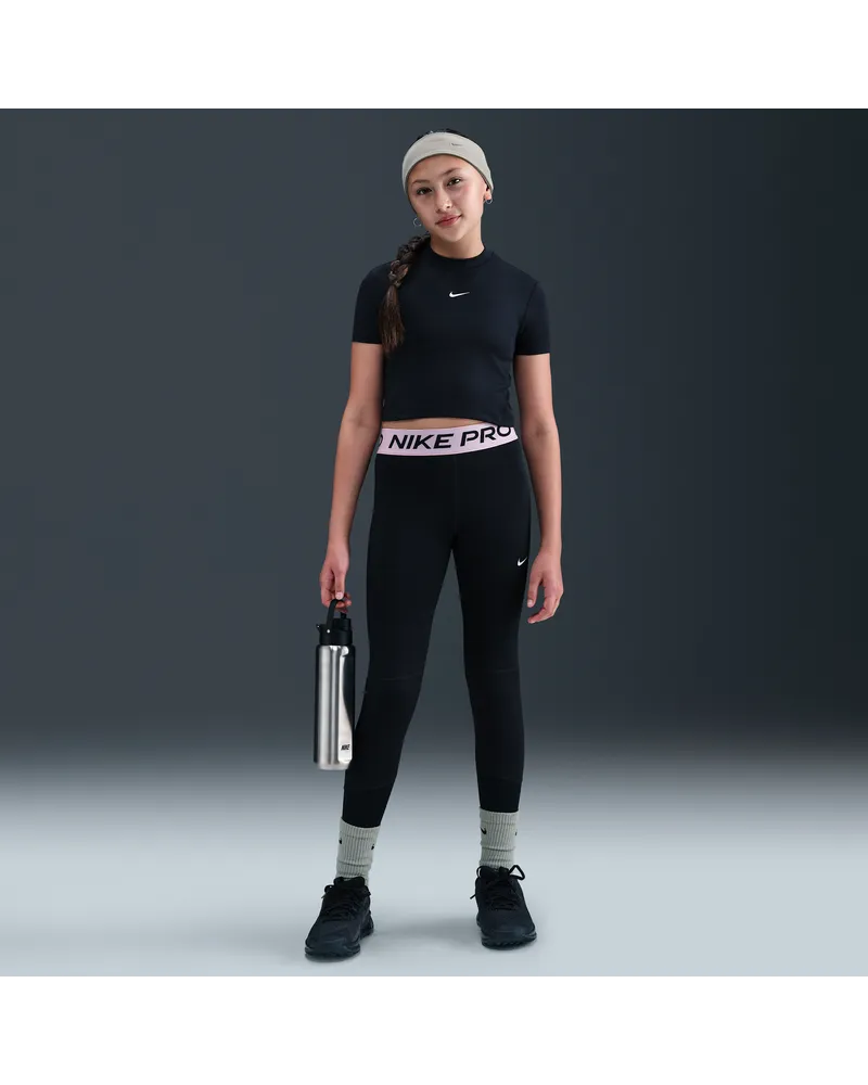 Nike Pro Dri-FIT Leggings für ältere Kinder (Mädchen) - Schwarz Schwarz