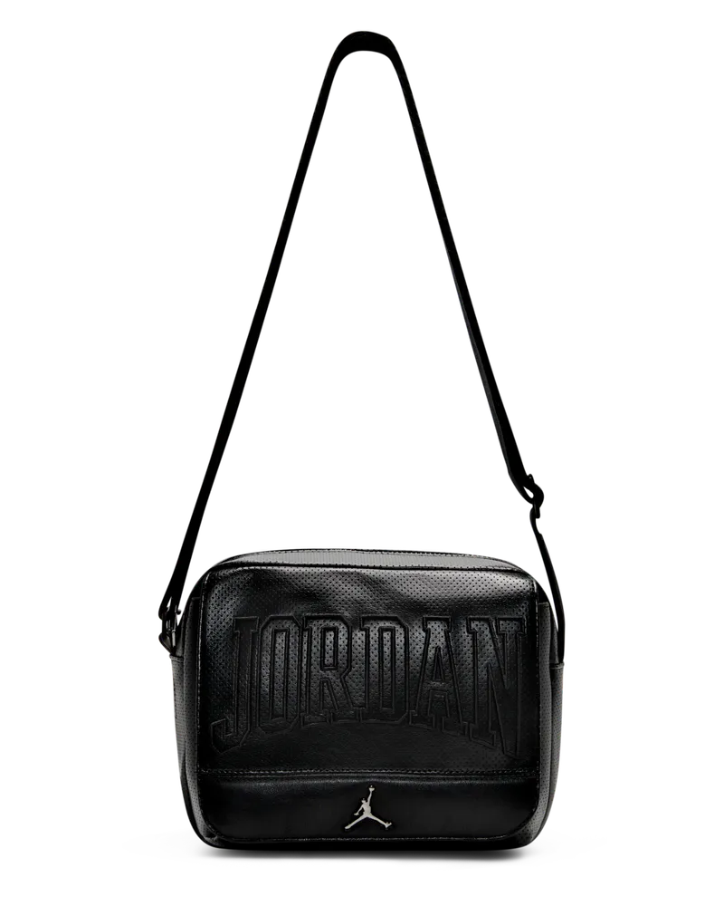 Jordan perforierte Schultertasche (3,6 l) - Schwarz Schwarz