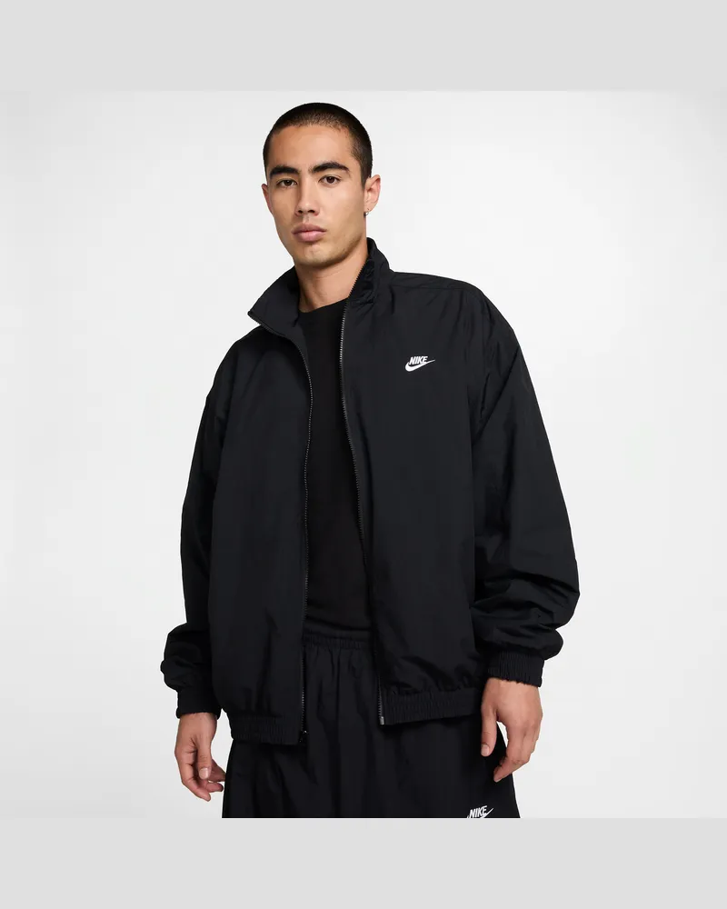 Nike Web-Trainingsjacke im Oversize-Stil (Damen) - Schwarz Schwarz