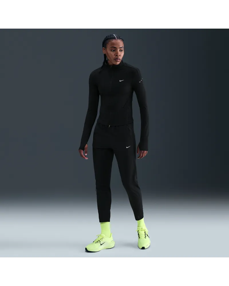 Nike Tempo Dri-FIT 7/8-Laufhose mit mittelhohem Bund (Damen) - Schwarz Schwarz