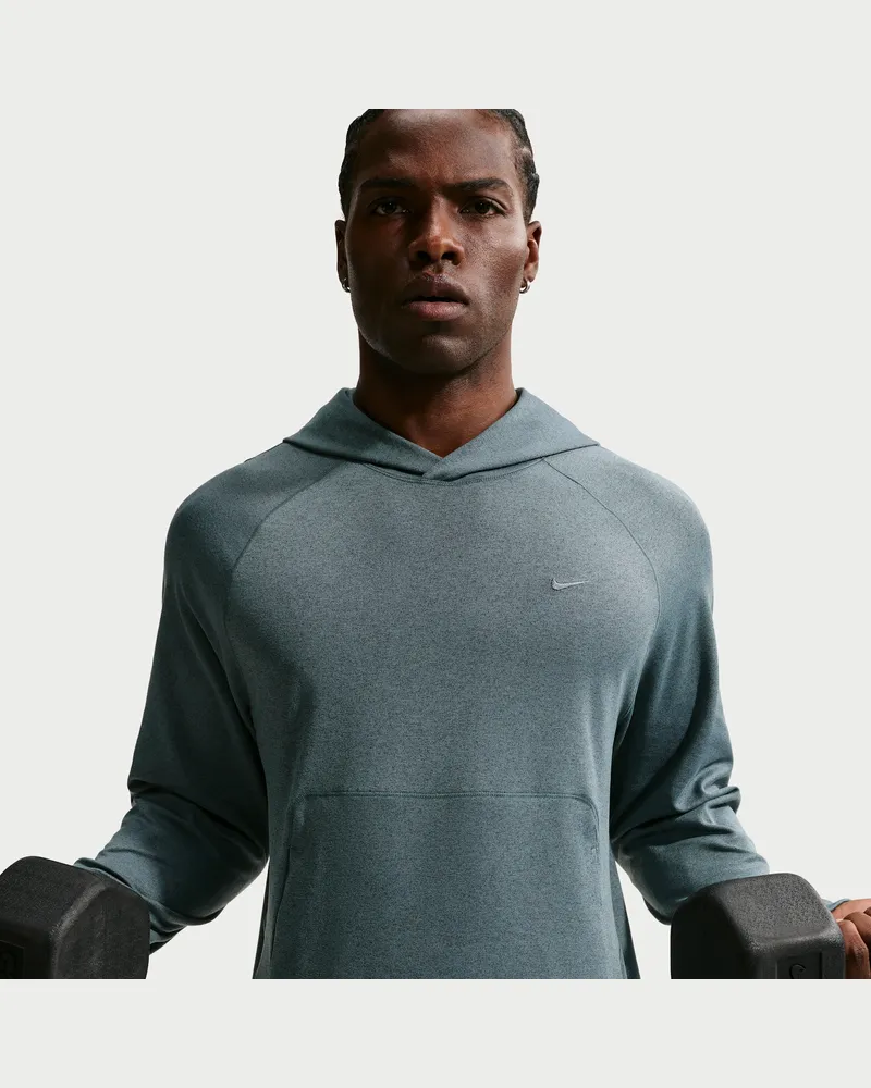 Nike Primary NanoKnit Performance-Hoodie mit Dri-FIT-Technologie und UV-Schutz für Herren - Grau Grau