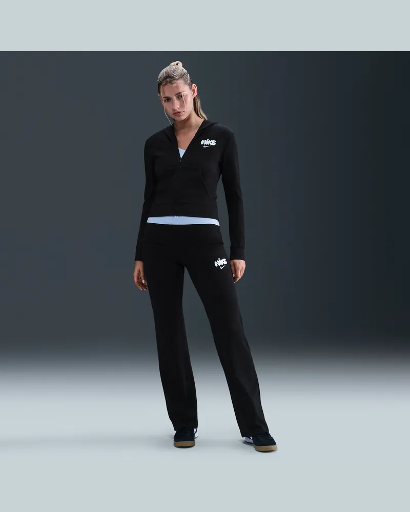 Nike Sportswear Hose mit hohem Bund für Damen - Schwarz Schwarz
