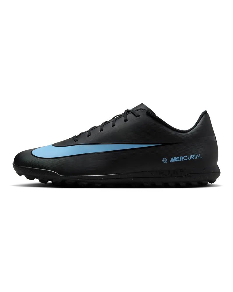 Nike Mercurial Vapor 16 Club TF Low-Top Fußballschuh - Schwarz Schwarz