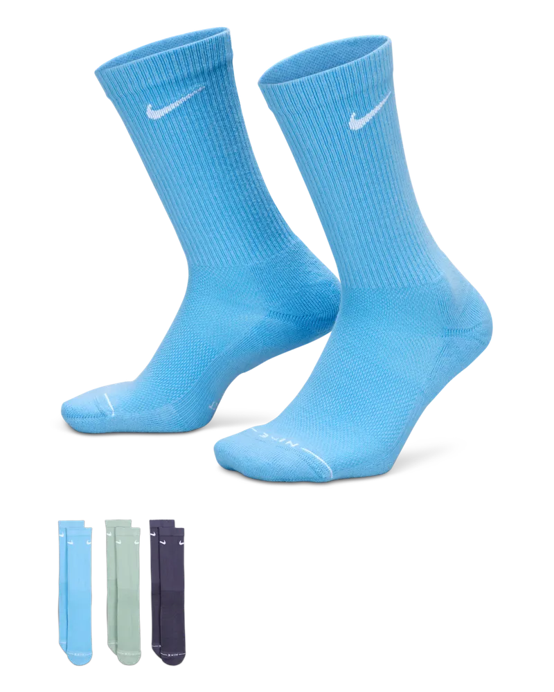 Nike Everyday Elevated Crew-Socken (3 Paar) - Multi-Color Multi-color