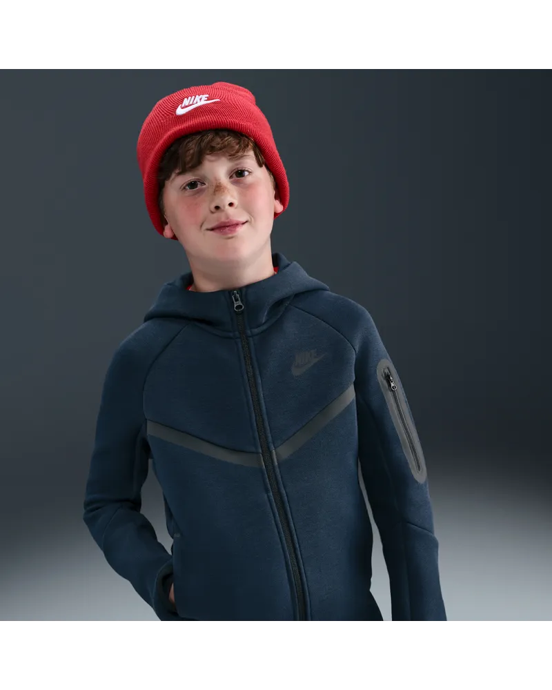 Nike Tech Fleece Hoodie mit durchgehendem Reißverschluss für ältere Kinder - Blau Blau