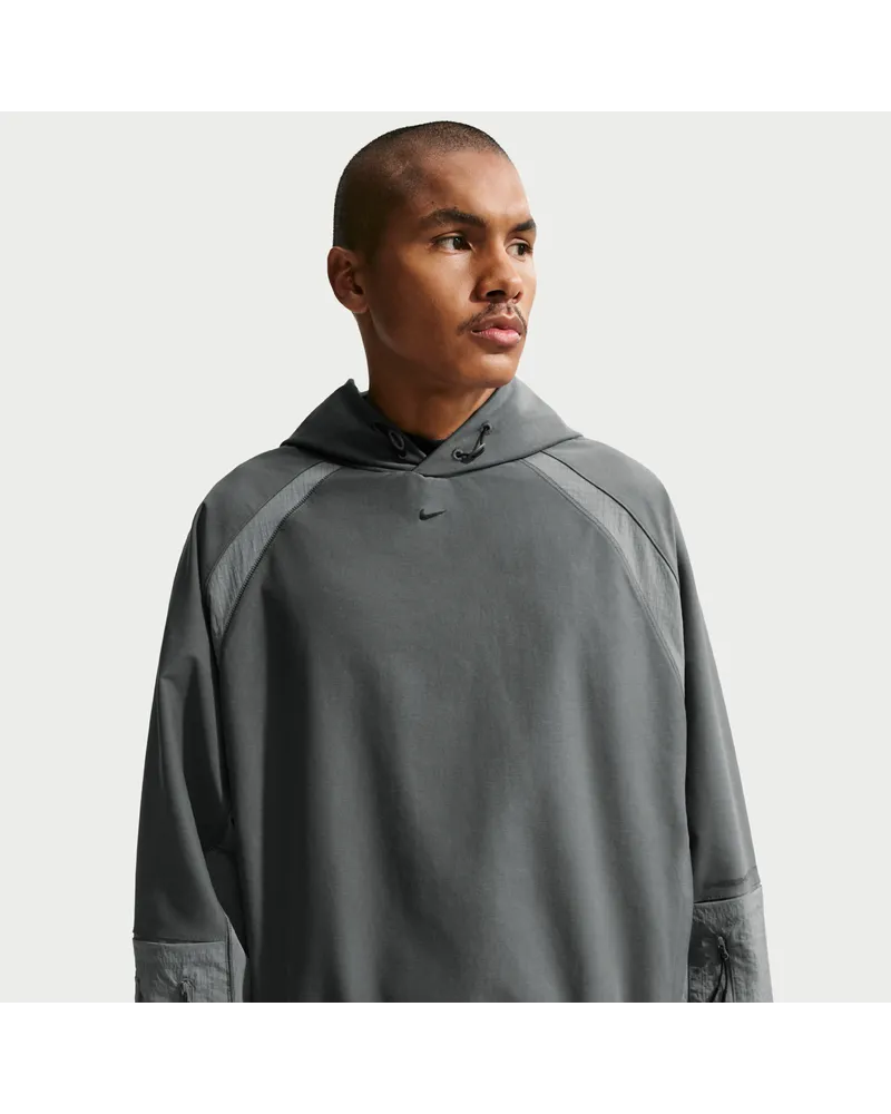 Nike Tech Dri-FIT Shori Strick-Kapuzenpullover (Herren) - Grau Grau