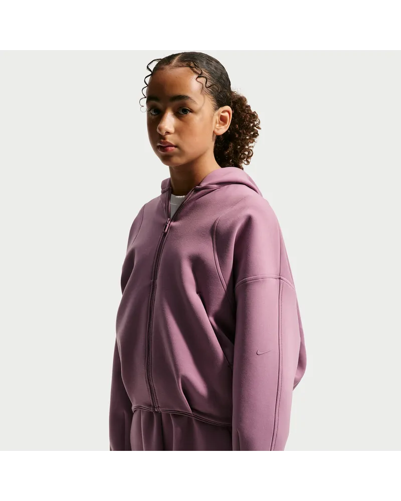 Nike MAVN Strick-Kapuzenjacke mit Therma-FIT-Technologie für Mädchen - Lila Lila