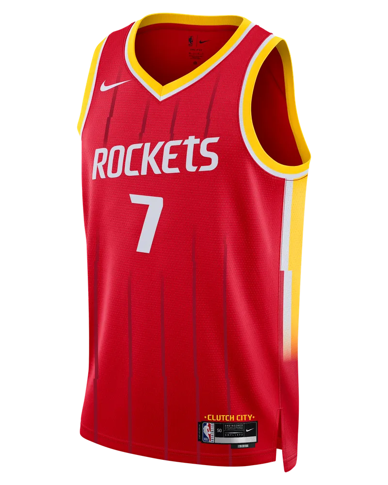 Nike Houston Rockets Icon Edition Kevin Durant Dri-FIT NBA Swingman Trikot (Herren) - Rot Rot