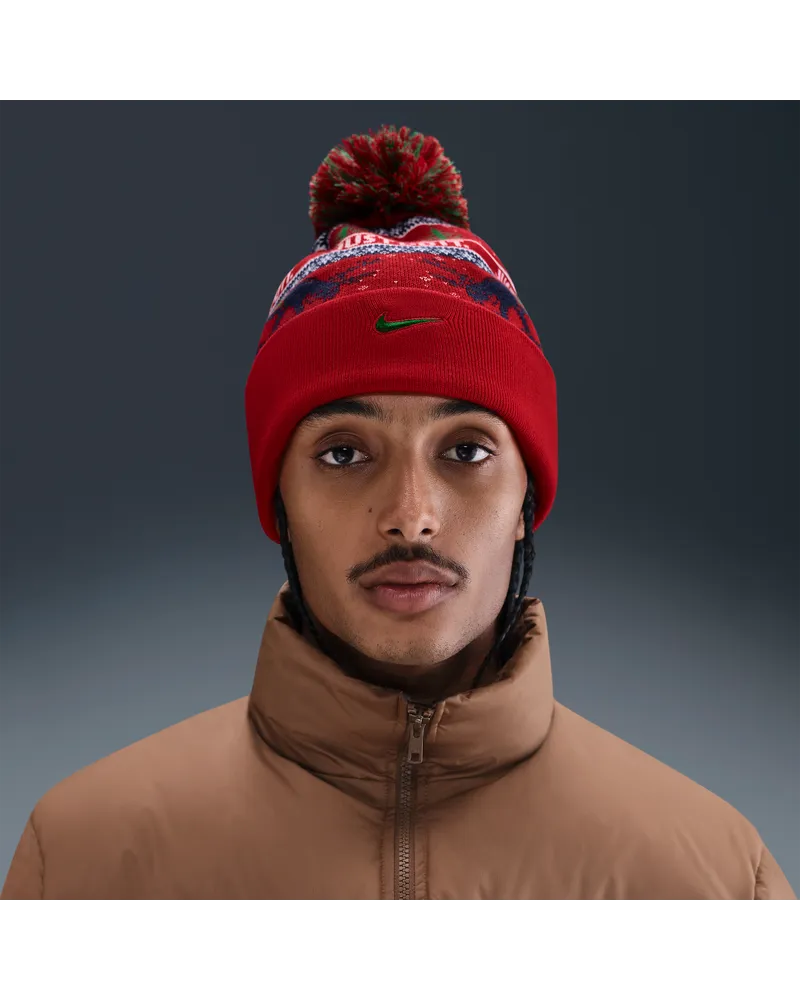 Nike Peak Winter-Wonderland-Beanie - Rot Rot