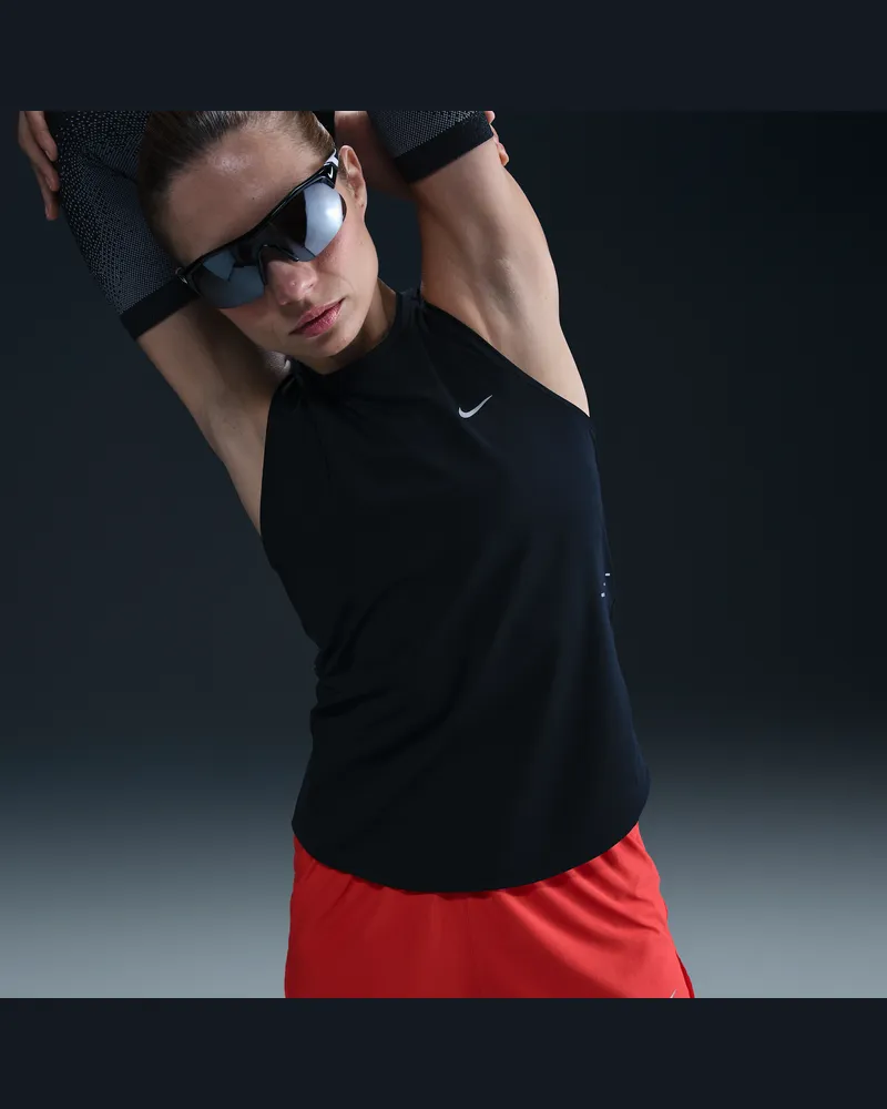 Nike Swift Dri-FIT-Lauf-Tanktop (Damen) - Schwarz Schwarz