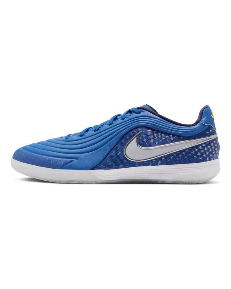 Nike Tiempo Reactgato "Joga Bonito" Low-Top Fußballschuh für Hallen- und Hartplätze - Blau Blau