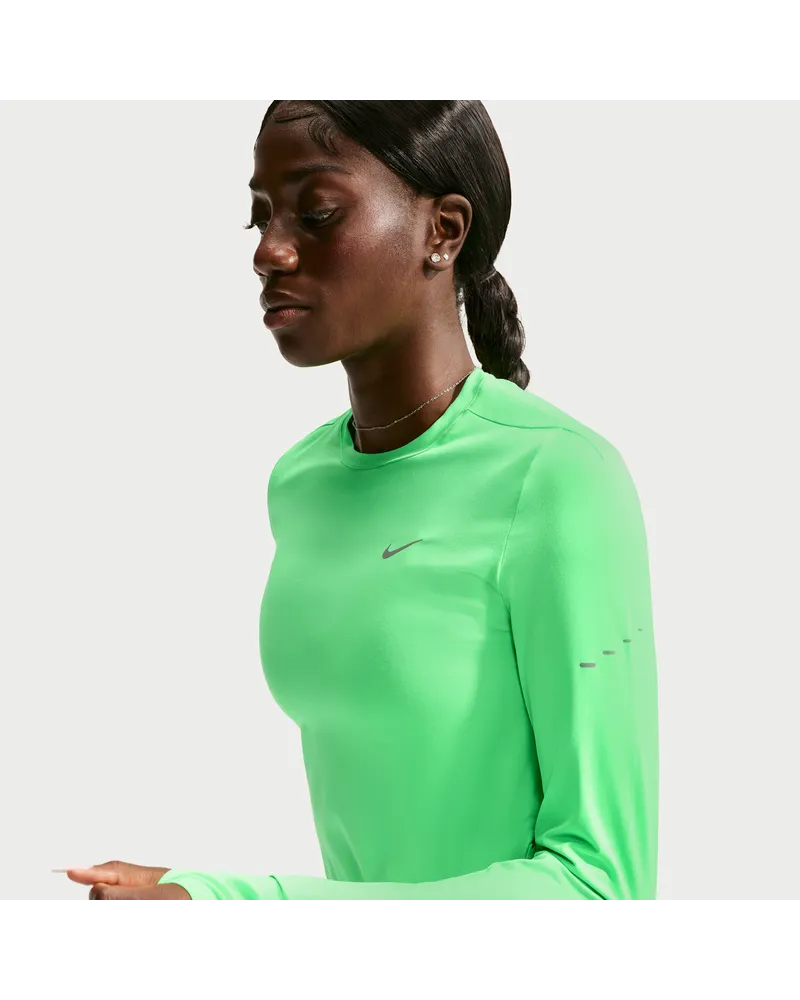 Nike Swift UV Lauf-Longsleeve mit Rundhalsausschnitt und Dri-FIT-Technologie (Damen) - Grün Grün