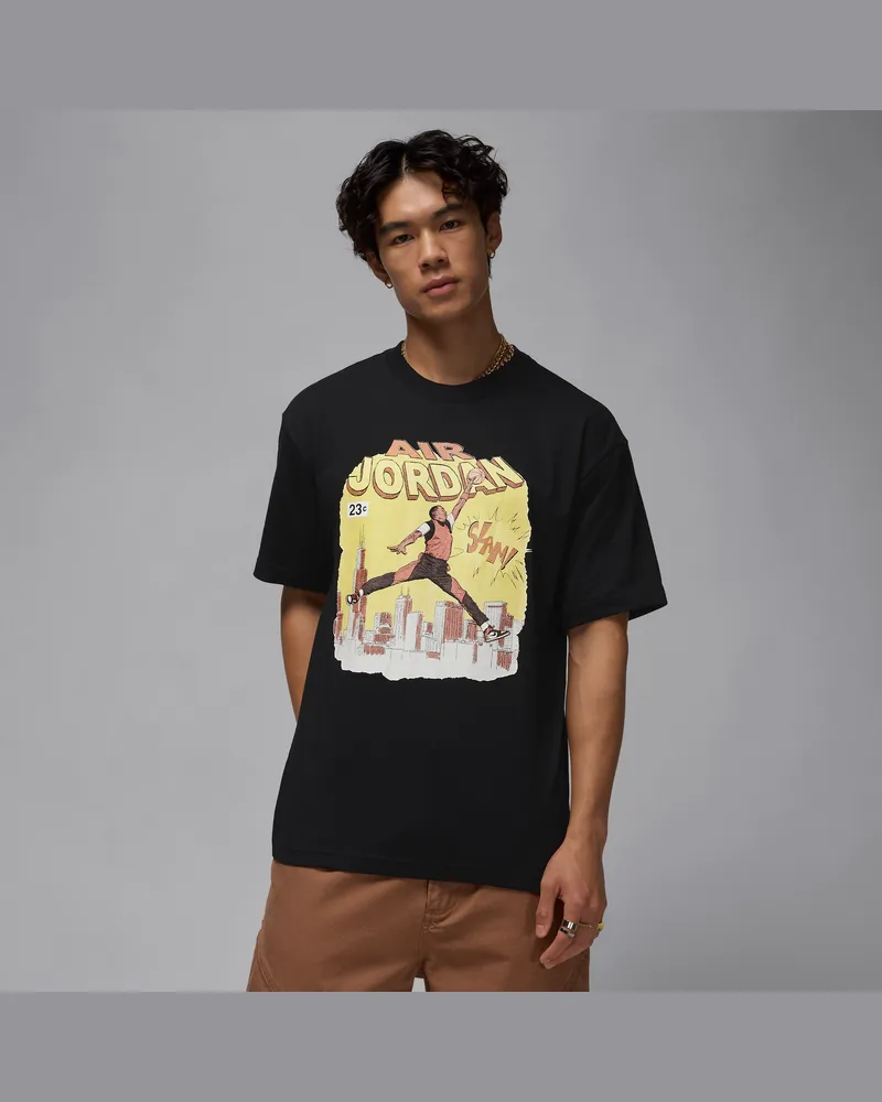 Jordan Comic-T-Shirt (Herren) - Schwarz Schwarz
