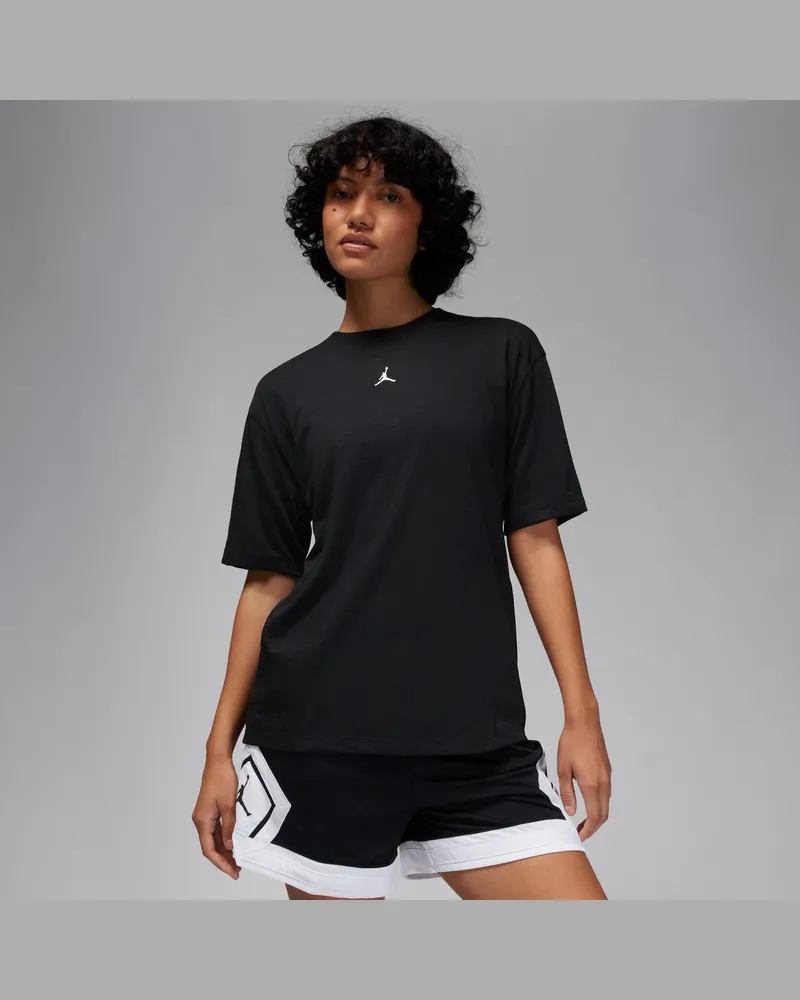 Jordan Sport Diamond Kurzarmshirt für Damen - Schwarz Schwarz