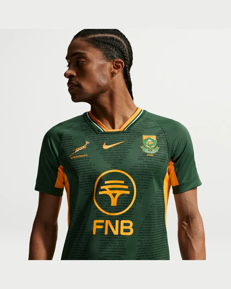Nike Springboks RGR Replica Home  Rugby-Trikot (Herren) - Grün Grün