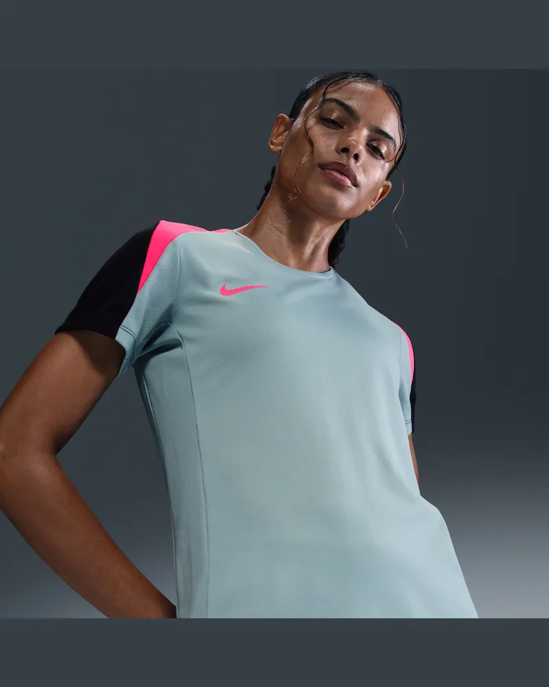 Nike Strike Dri-FIT Kurzarm-Fußballoberteil für Damen - Grau Grau