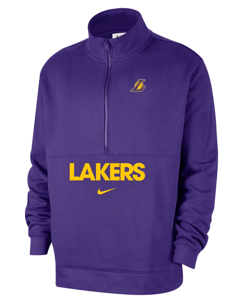 Nike Los Angeles Lakers Club Courtside  NBA-Oberteil mit Halbreißverschluss (Herren) - Lila Lila