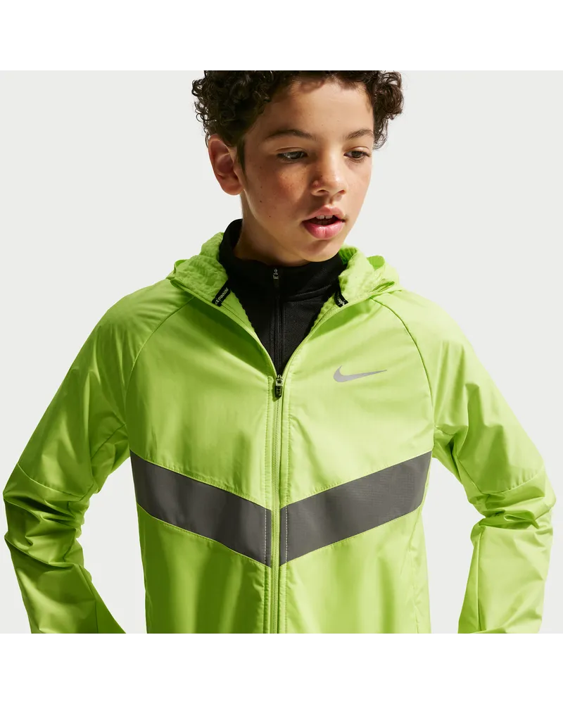Nike Miler Wasserabweisende Therma-FIT-Winterjacke (ältere Kinder, Jungen) - Gelb Gelb
