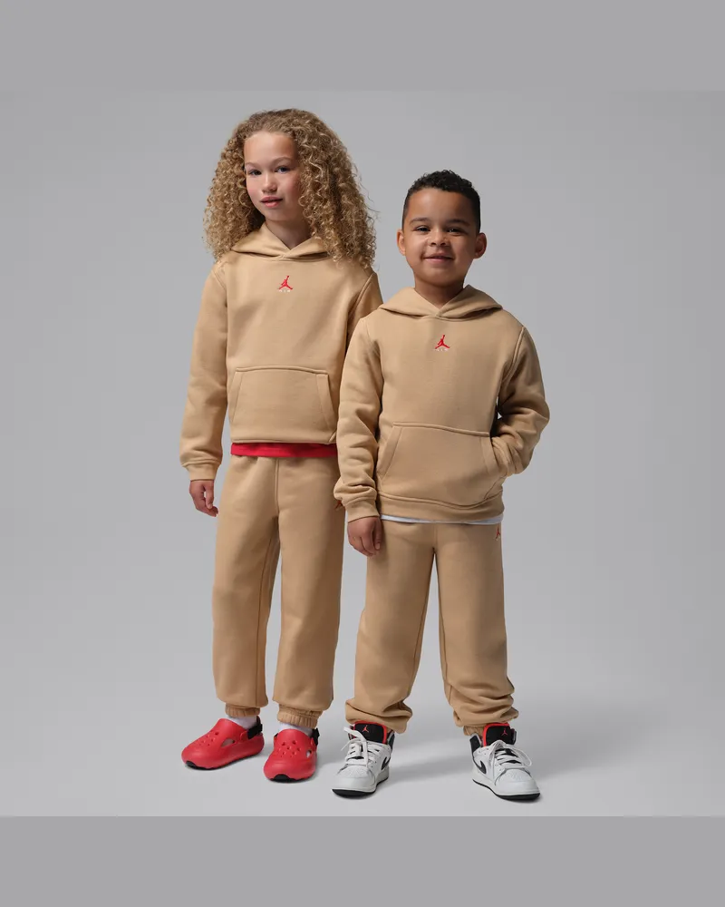 Jordan Brooklyn Fleece 2-teiliges Hoodie-Set (jüngere Kinder) - Braun Braun