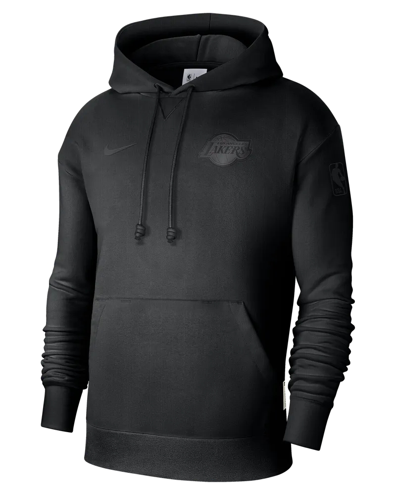 Nike Los Angeles Lakers Standard Issue  Dri-FIT Basketball-Hoodie (Herren) - Schwarz Schwarz