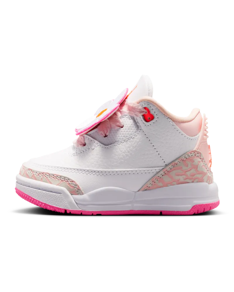 Jordan 3 Retro Schuh für Babys und Kleinkinder - Pink Pink