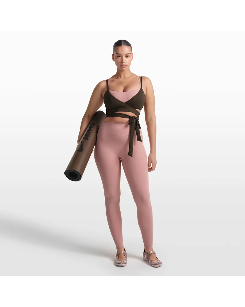 Nike SKIMS Matte Leggings mit 74 cm hohem Bund (Damen) - Pink Pink