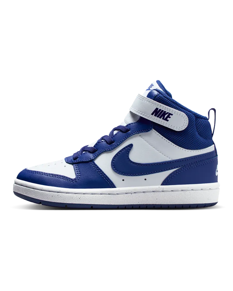 Nike Court Borough Mid 2 Schuh für jüngere Kinder - Weiß Weiß