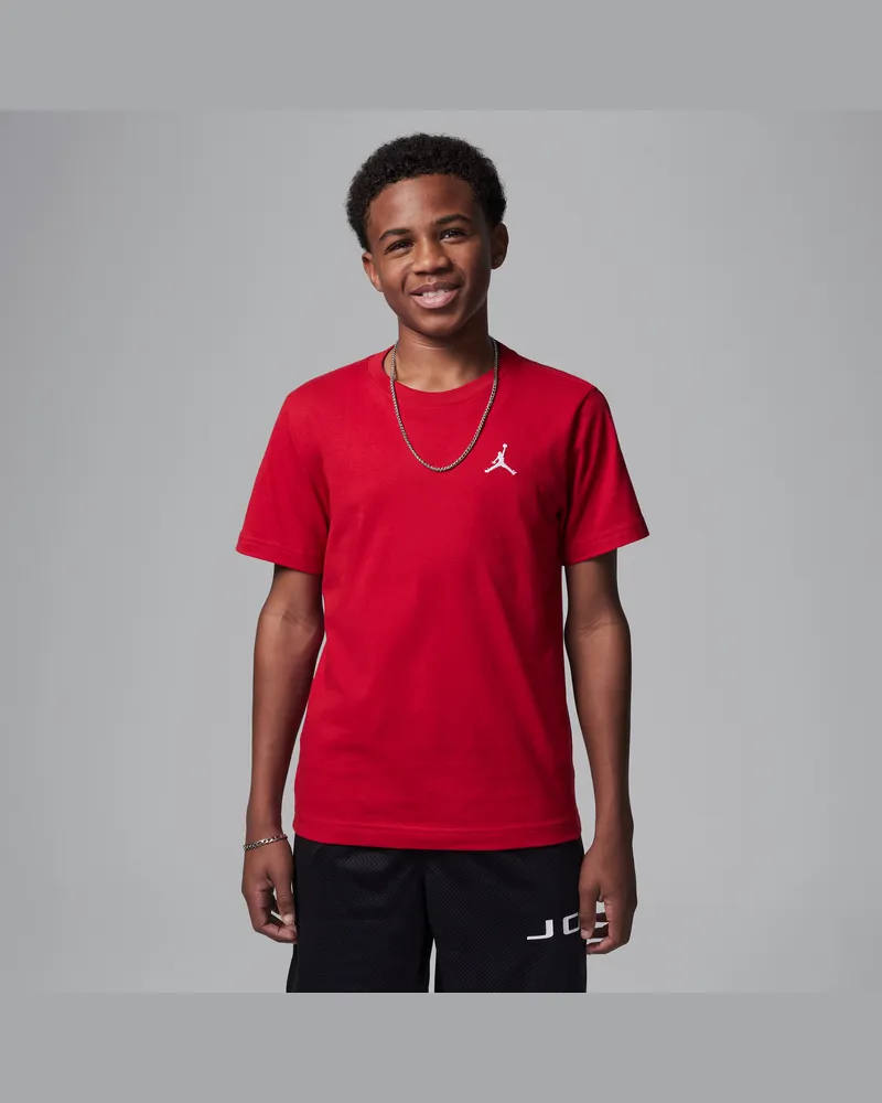 Jordan T-Shirt mit Jumpman Air-Stickerei (ältere Kinder) - Rot Rot