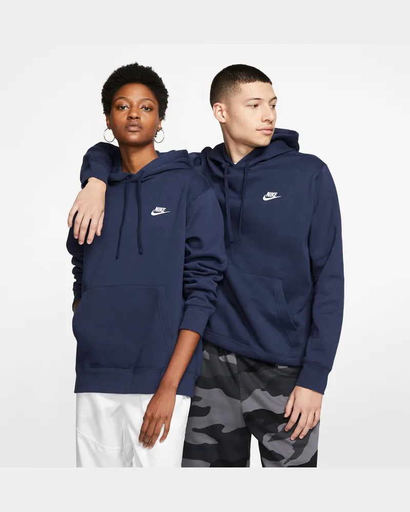Nike Club Fleece Hoodie - Blau Blau