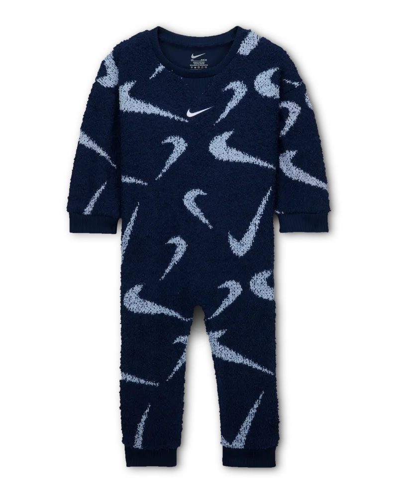 Nike Bouclé Jacquard-Overall für Babys (12–24 M) - Blau Blau