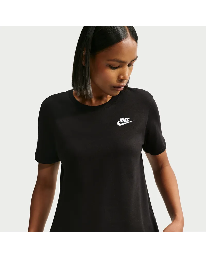Nike Club Essentials Damen-T-Shirt - Schwarz Schwarz