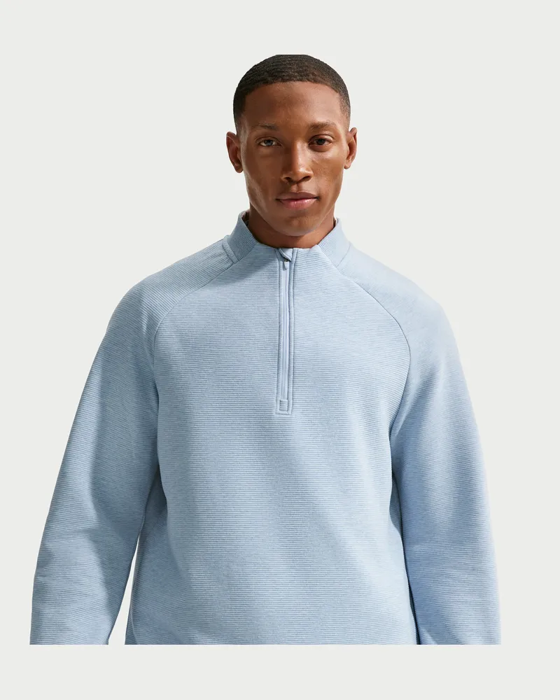 Nike Par Therma-FIT-Golfoberteil mit Halbreißverschluss (Herren) - Blau Blau