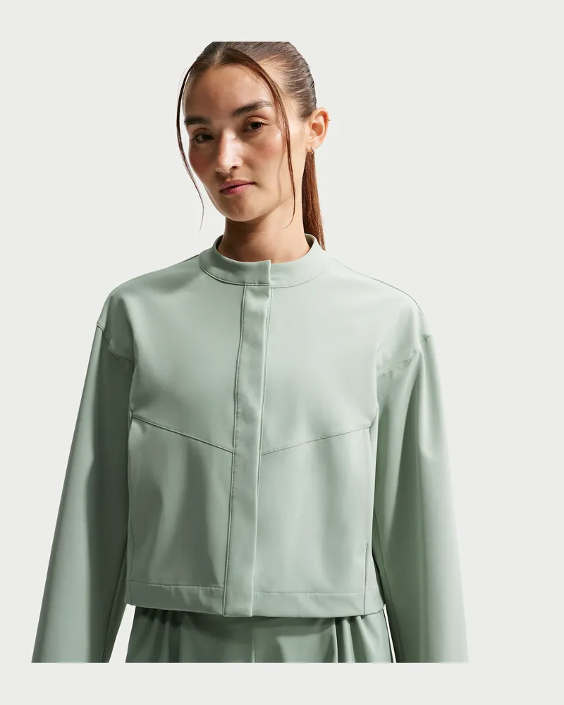 Nike 24.7 PerfectStretch Cropped-Jacke mit weiter Passform und Dri-FIT-Technologie (Damen) - Grün Grün