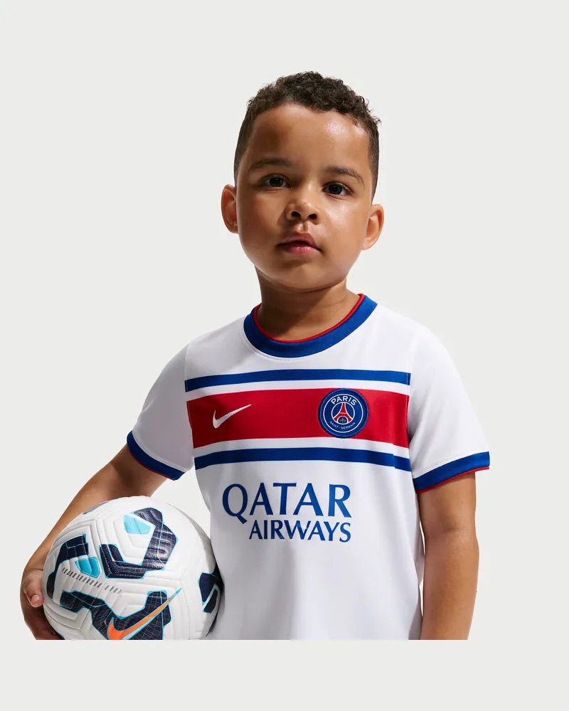Nike Paris Saint-Germain Home  Pre-Match-Fußballoberteil mit Dri-FIT-Technologie (ältere Kinder) - Weiß Weiß