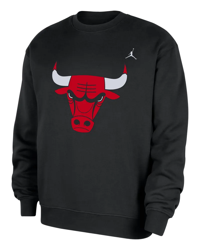 Jordan Chicago Bulls Statement Essentials  NBA Fleece Rundhals-Sweatshirt (Herren) - Schwarz Schwarz