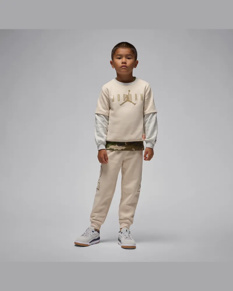 Jordan Future Flight zweiteiliges Set mit Sweatshirt (jüngere Kinder) - Braun Braun