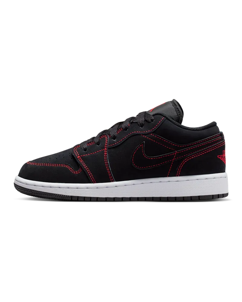 Jordan Air  1 Low Schuh für ältere Kinder - Schwarz Schwarz