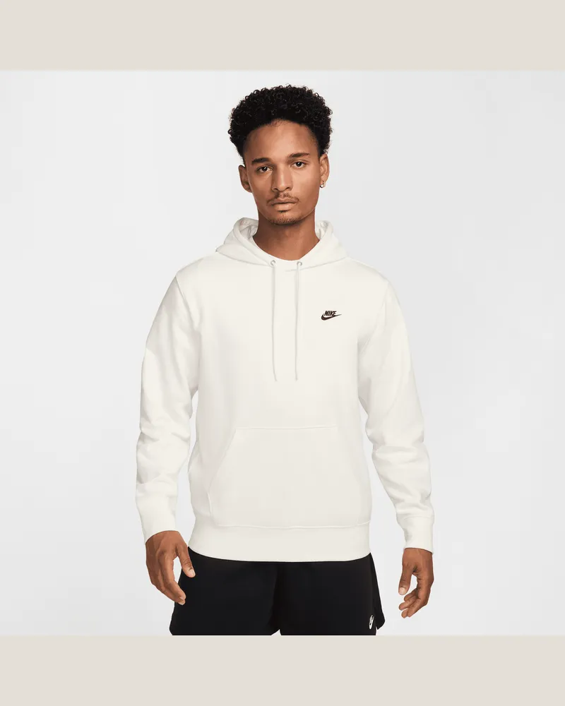 Nike Club French Terry-Hoodie (Herren) - Weiß Weiß