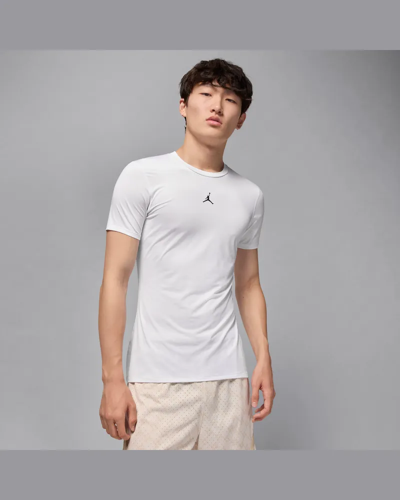 Jordan Sport Dri-FIT Kurzarm-Funktionsoberteil (Herren) - Weiß Weiß