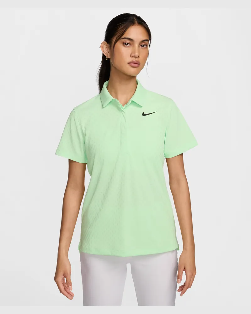 Nike Tour Dri-FIT-ADV-Kurzarm-Golf-Poloshirt für Damen - Grün Grün