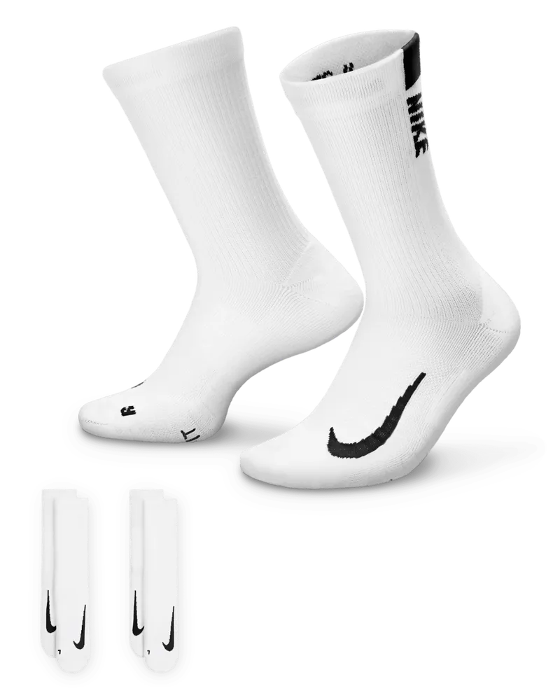 Nike Multiplier Crew-Socken (2 Paar) - Weiß Weiß