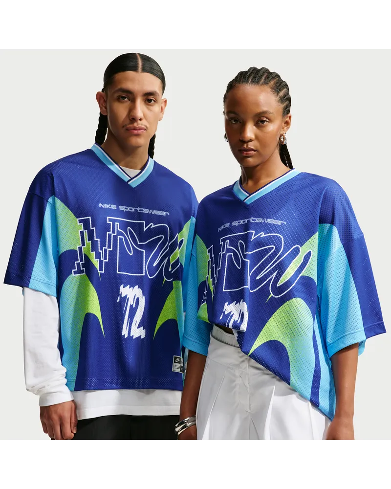 Nike Mesh-T-Shirt - Blau Blau