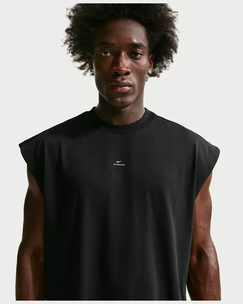 Nike Standard Issue ärmelloses Dri-FIT Basketball-Oberteil (Herren) - Schwarz Schwarz