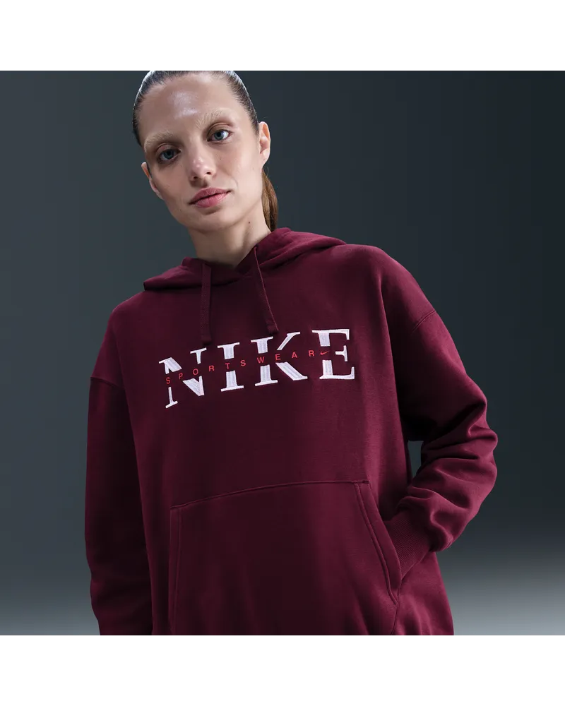 Nike Sportswear Phoenix Fleece Oversize-Hoodie für Damen - Rot Rot