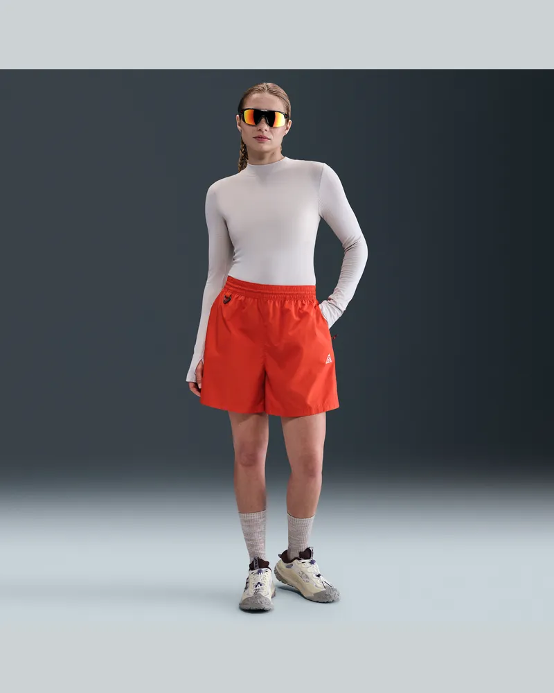 Nike ACG Repel Ripstop-Shorts mit mittelhohem Bund (Damen) - Rot Rot