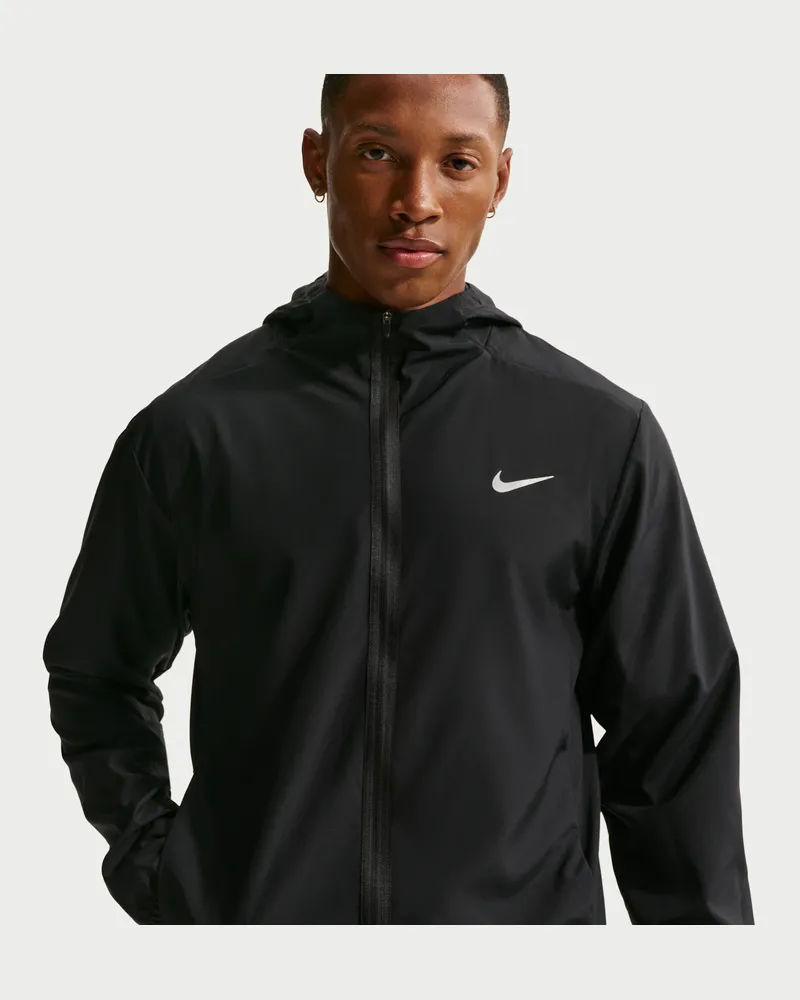 Nike Form vielseitige Dri-FIT Jacke mit Kapuze für Herren - Schwarz Schwarz