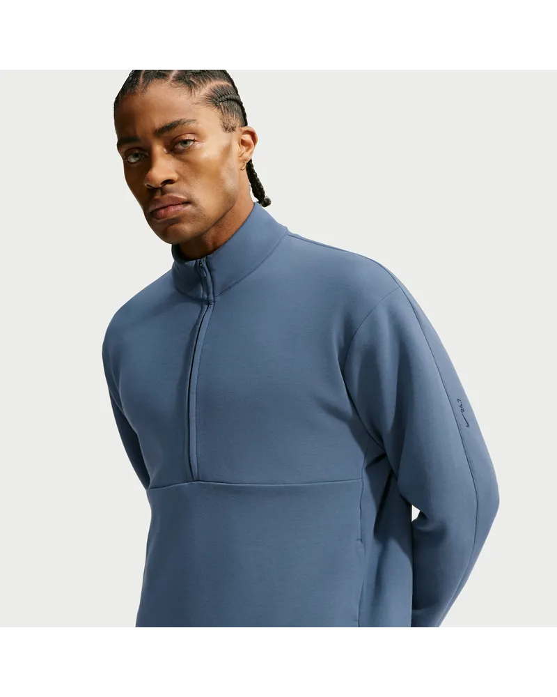 Nike 24.7 ImpossiblySoft Oberteil mit Dri-FIT-Technologie und Halbreißverschluss (Herren) - Blau Blau